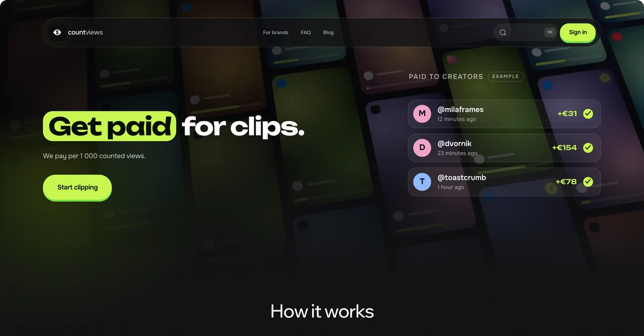 Countviews — A Creator Marketplace