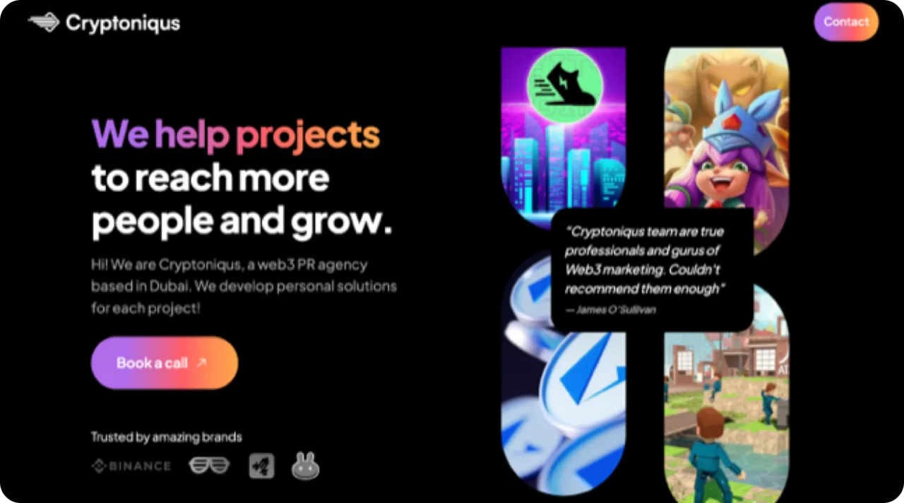 Cryptoniqus — A Web3 PR Agency