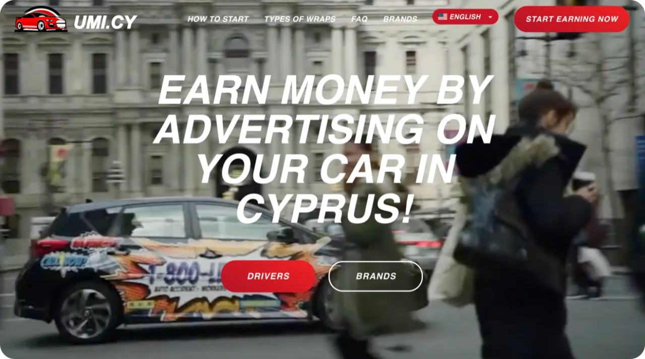 Umi.cy — Sticky Car Ads Platform